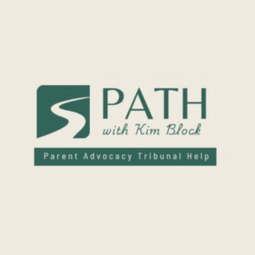 PATH with Kim Block. Parent Advocacy Tribunal Help. Logo (a winding path)